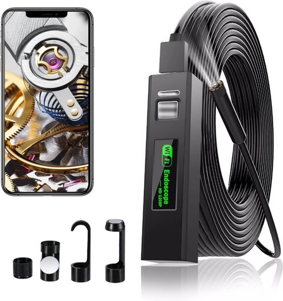 Wifi Endoscoopcamera 1200P HD USB 10m voor Android/iOS Windows Mac