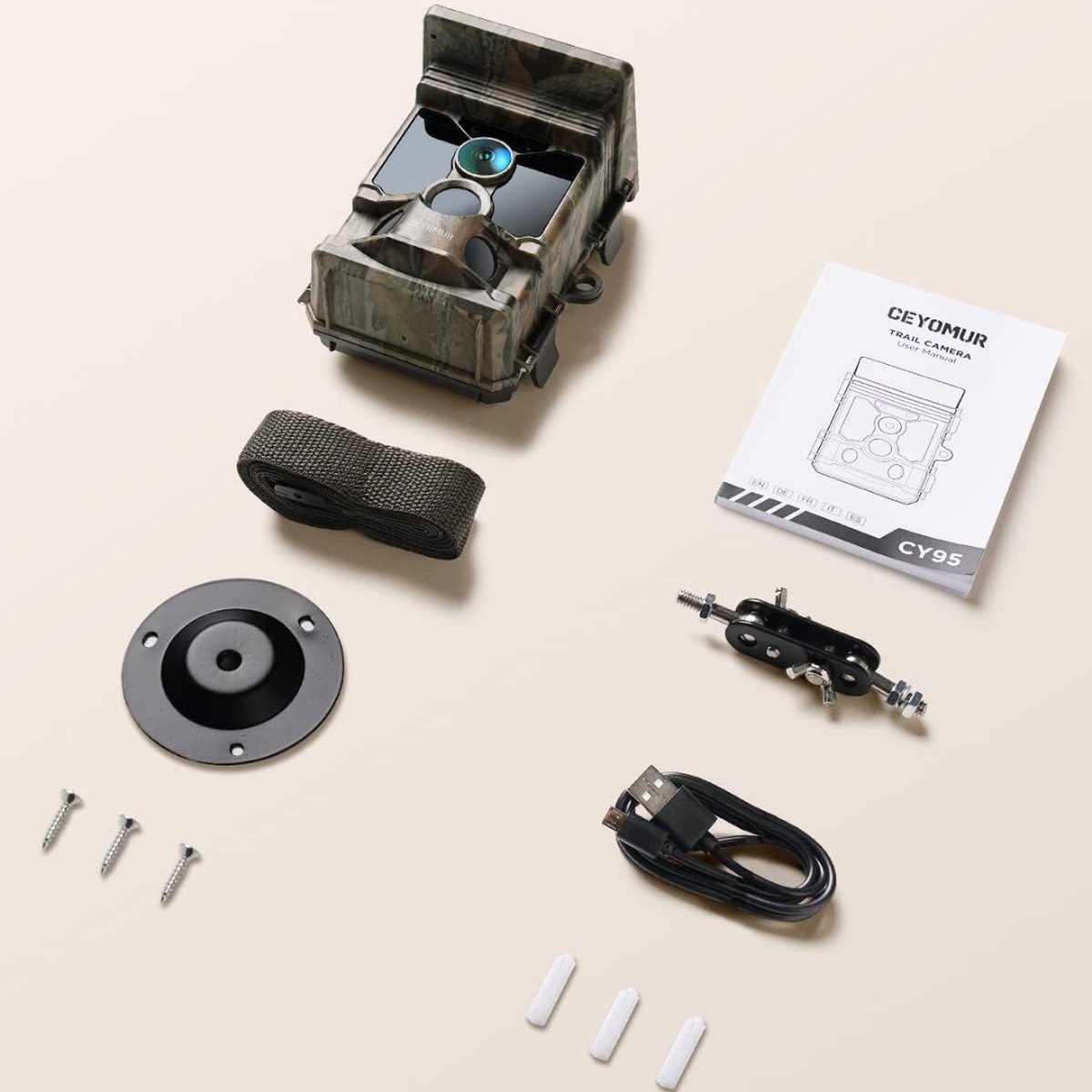 Wildcamera 4K 40MP WiFi Bluetooth met zonne-energie en nachtzicht