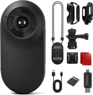 Wildcamera - Raafzwart - 6,4 x 3 x 2 cm - Mini Actiecamera met Magnetische Bevestiging - Voor Sport en Outdoor