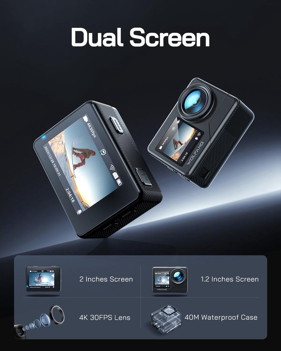 WOLFANG GA120 4K Action Camera