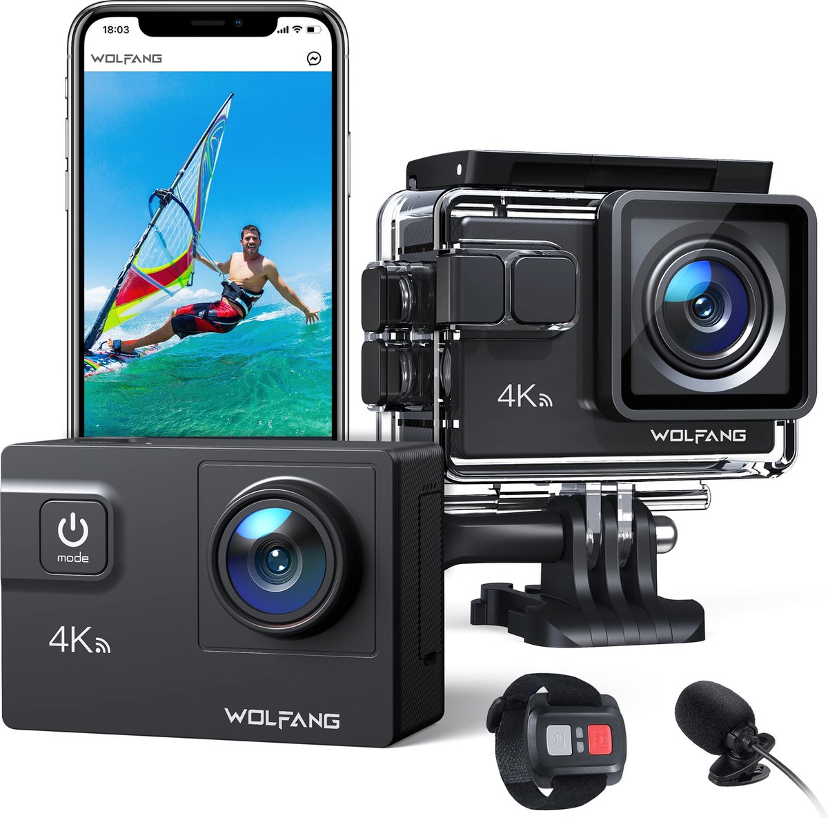 WOLFANG GA300 4K Action Camera