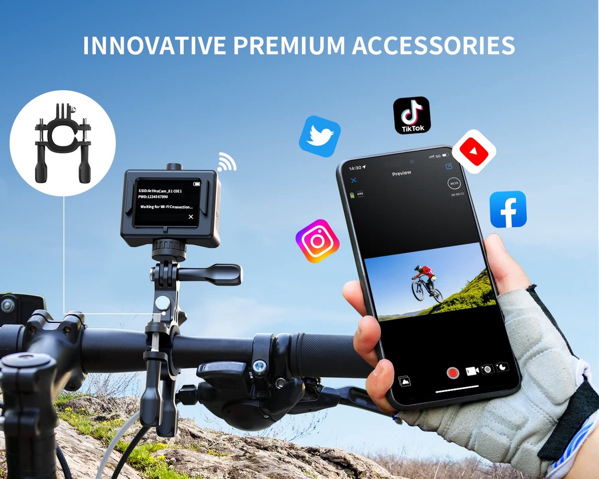 WOLFANG GA300 4K Action Camera