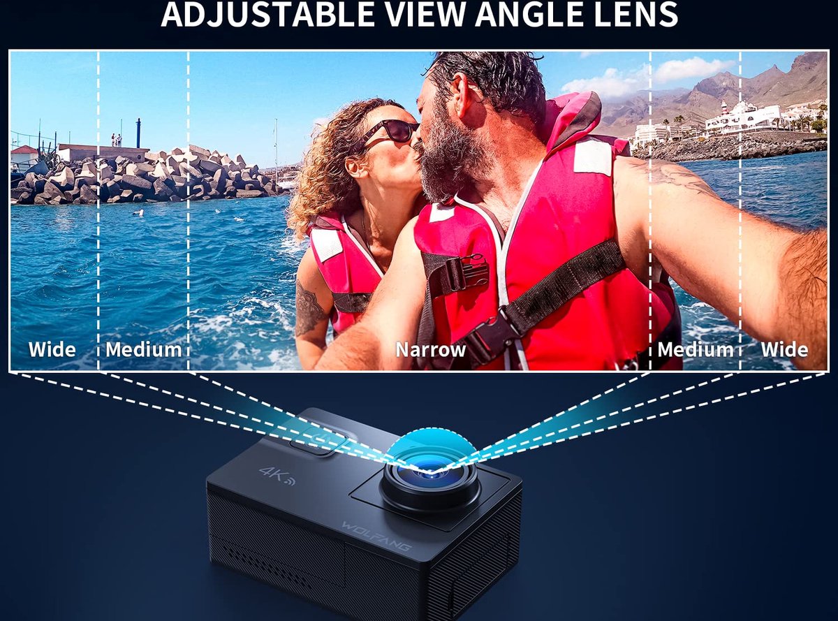 WOLFANG GA300 4K Action Camera