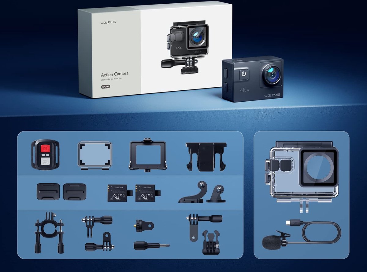 WOLFANG GA300 4K Action Camera