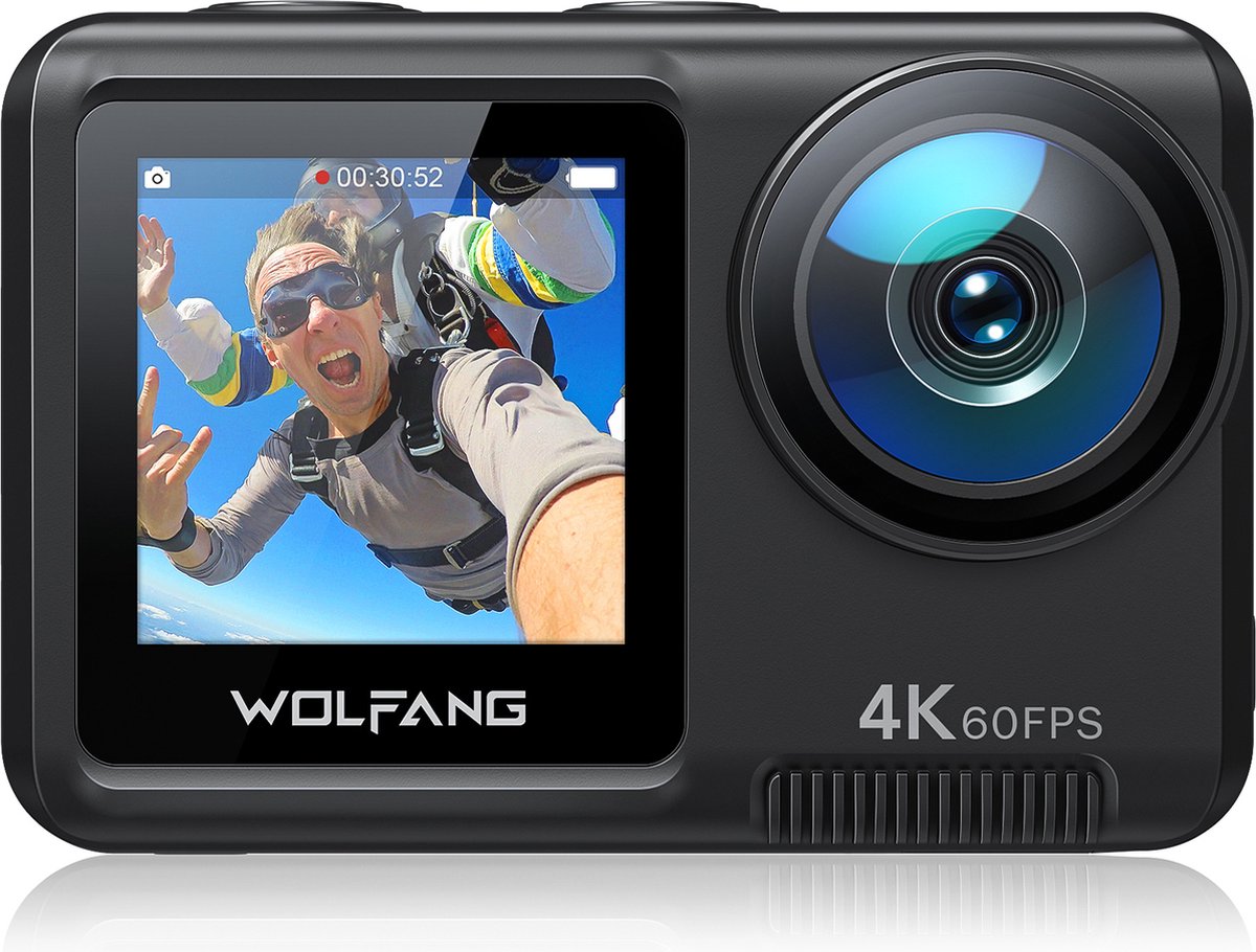 WOLFANG GA420 Action Camera 4K 60FPS 24MP Touchscreen WiFi