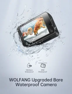 WOLFANG GA420 Action Camera 4K 60FPS 24MP Touchscreen WiFi