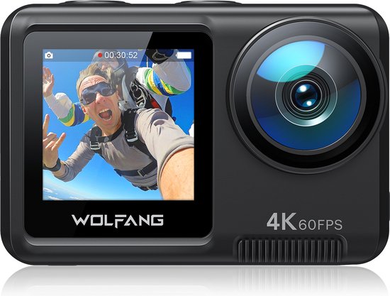 WOLFANG GA420 Action Camera 4K 60FPS 24MP Touchscreen WiFi
