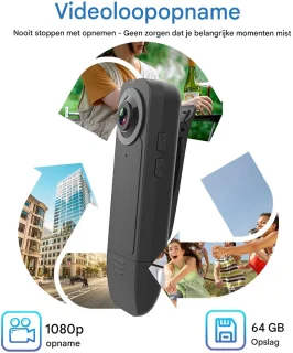 Ynkkvre Bodycam - Lichaamscamera Set
