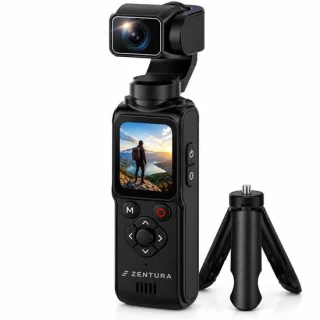 Zentura Pocket Camera 4K Ultra HD – actioncamera met draaibare lens
