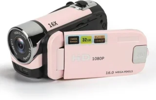 Zolvano® vlogcamera voor beginners - 4K kwaliteit - roze