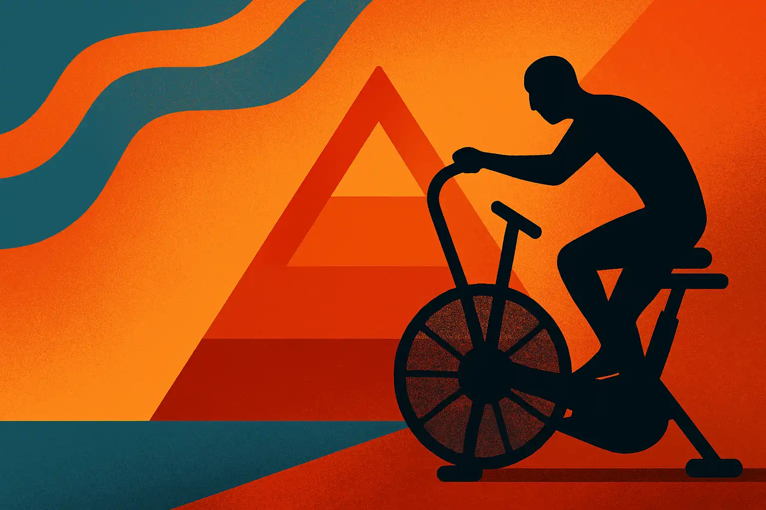 Airbike sprint pyramides: de intervalstrategie die turbovet verbrandt en plateaus doorbreekt