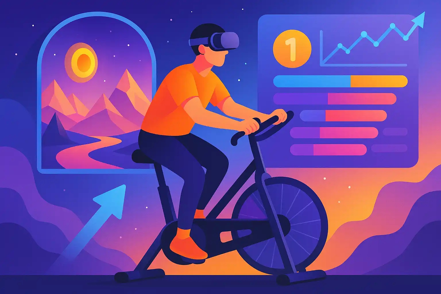 Gamified airbike training: hoe virtual reality en leaderboard-apps je motivatie door het dak jagen