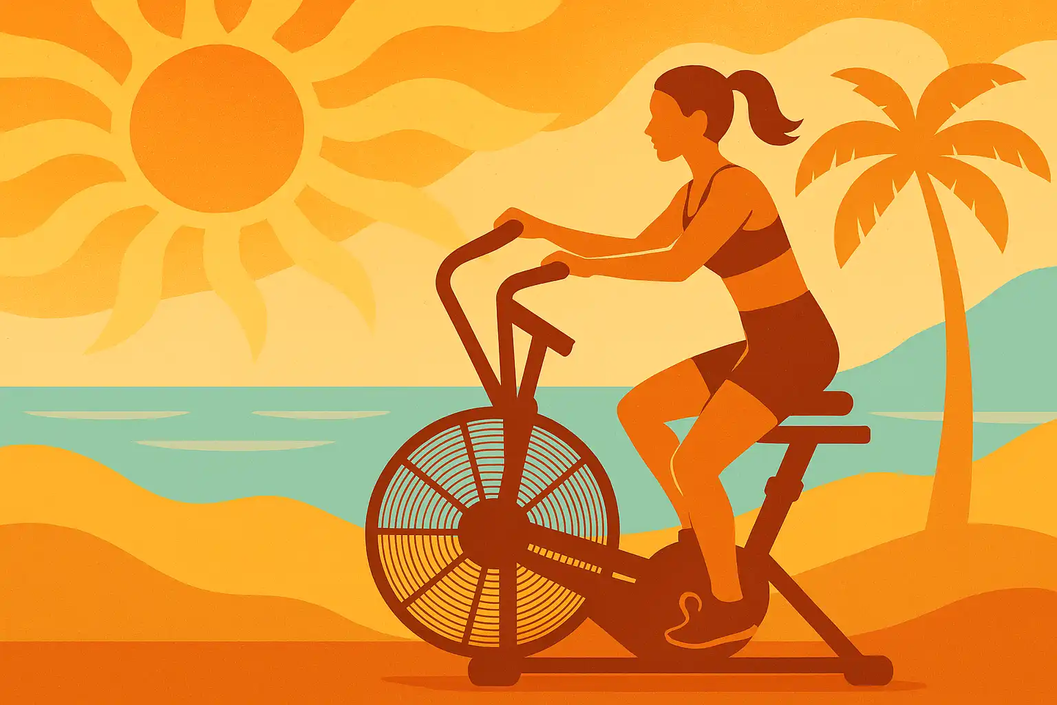 Hittebestendige airbike-workouts: zo blijf je koel en presteer je top in de zomer