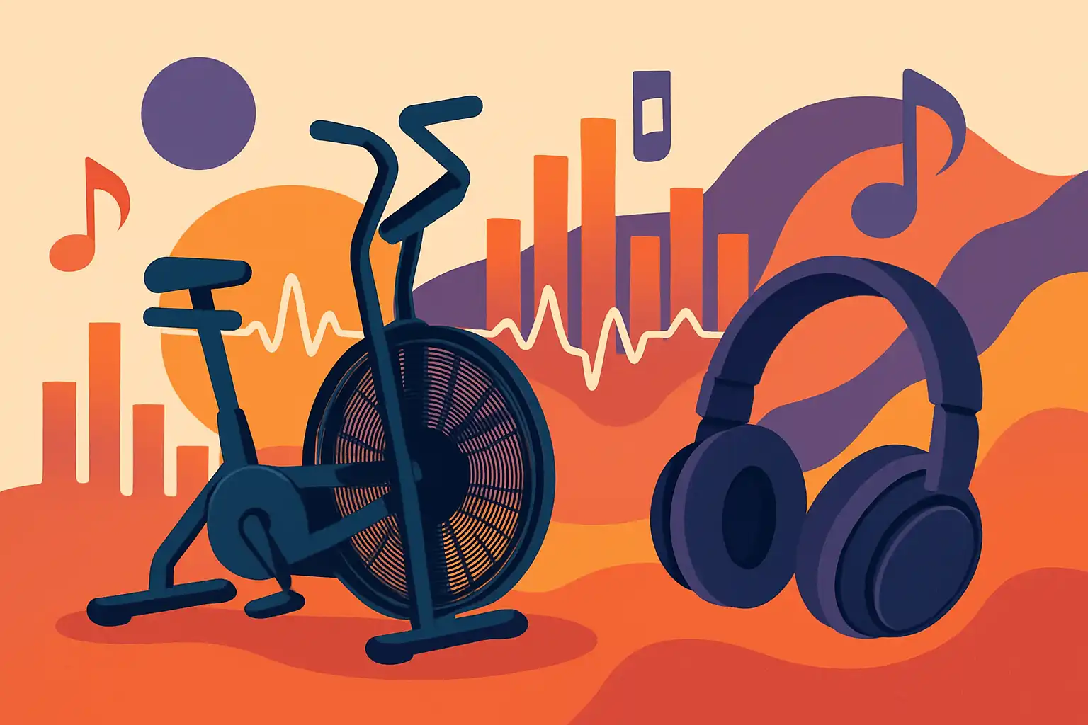 Train op beats: welke muziek en bpm passen bij jouw airbike-intervals