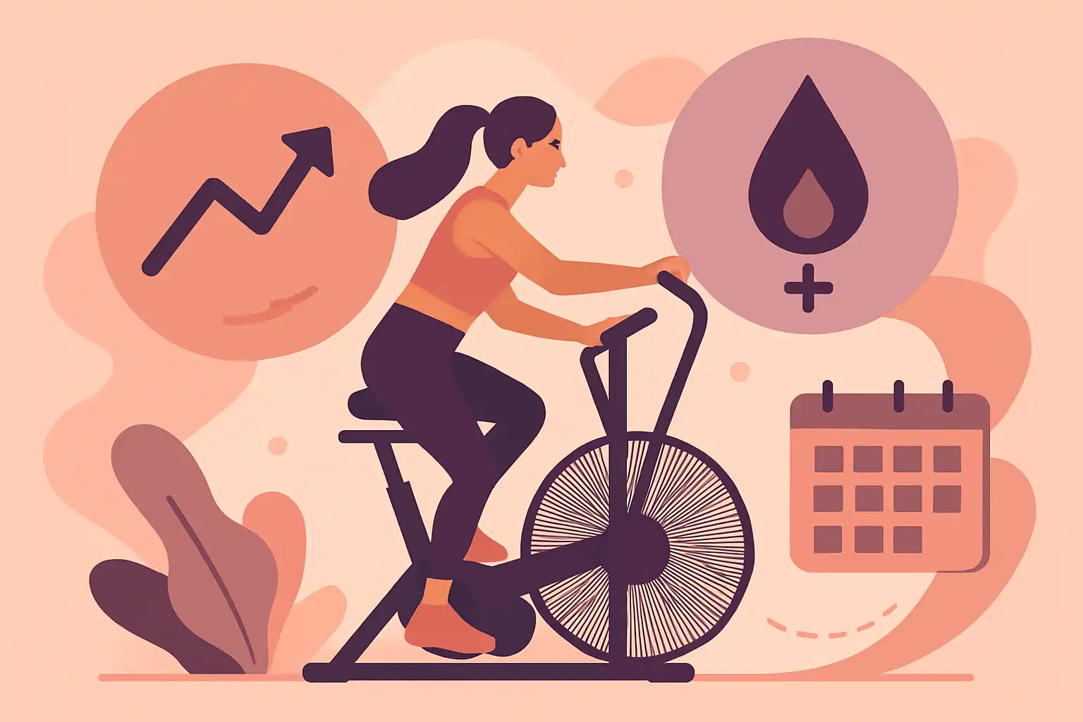 Train slimmer tijdens je cyclus: hoe je airbike-workouts afstemt op je menstruatie