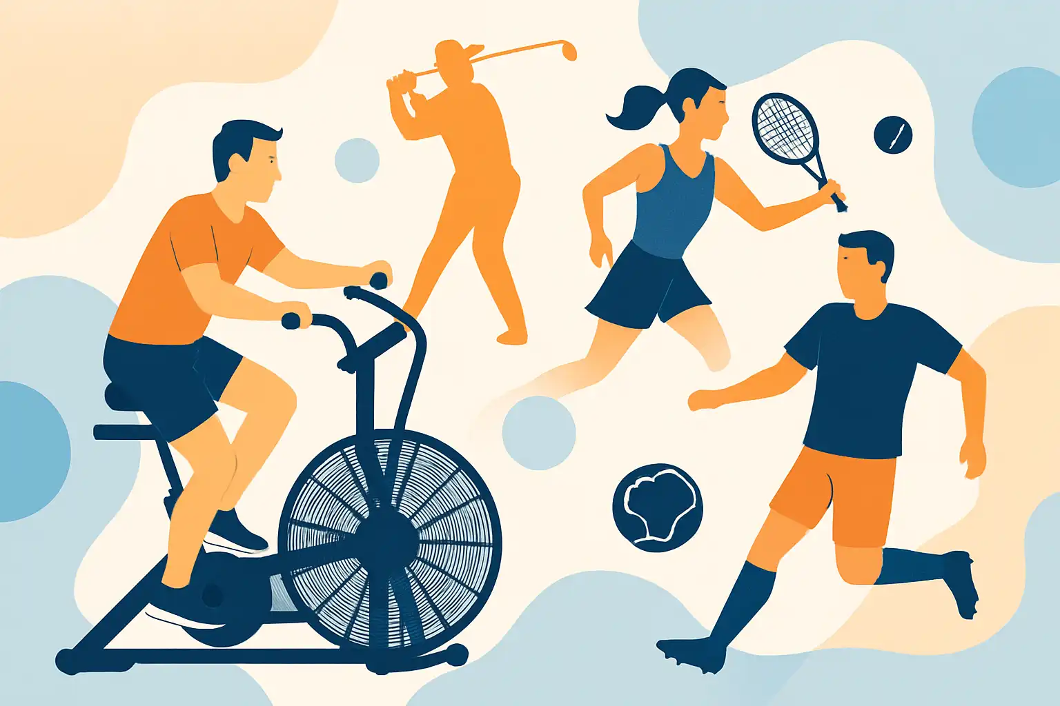Verbeter je spel: hoe airbike-training je golf-, tennis- en voetbalprestaties een boost geeft