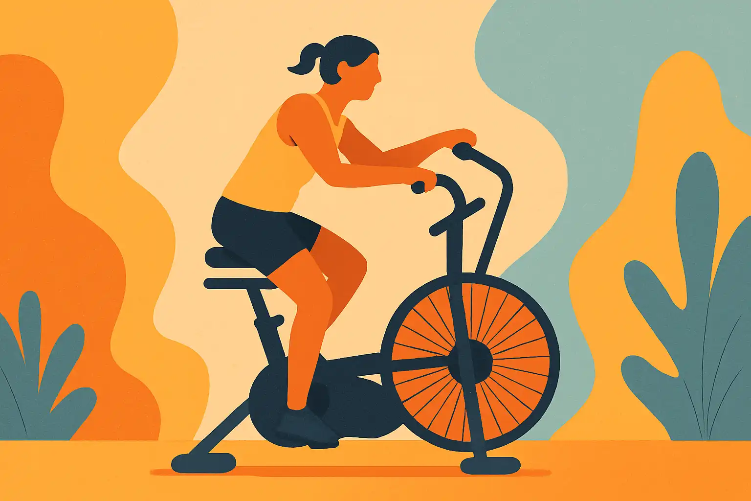 Zo gebruik je de airbike als actief herstel na zware krachttraining