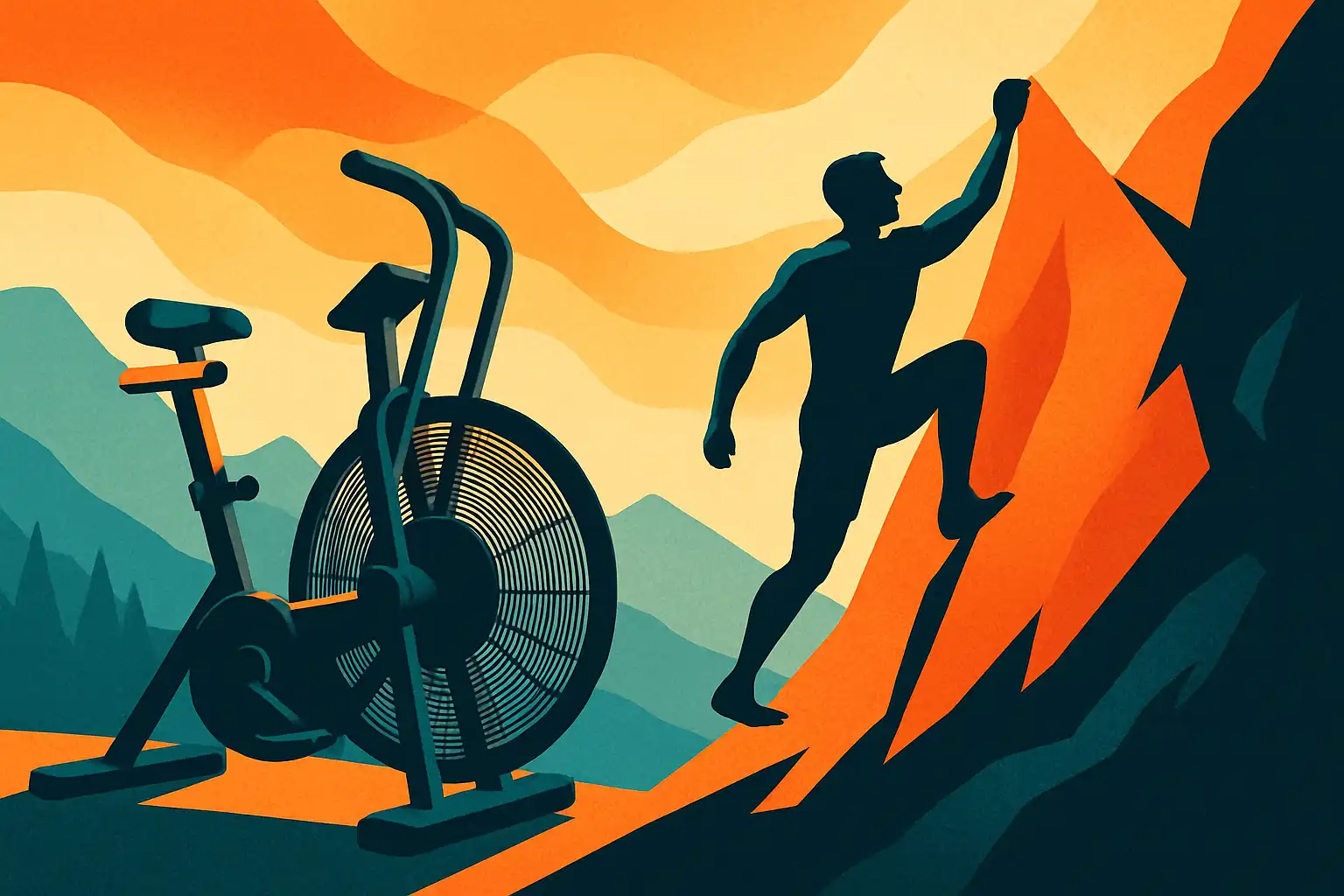 Zo gebruik je de airbike om beter te klimmen: routines voor kracht, power en uithoudingsvermogen
