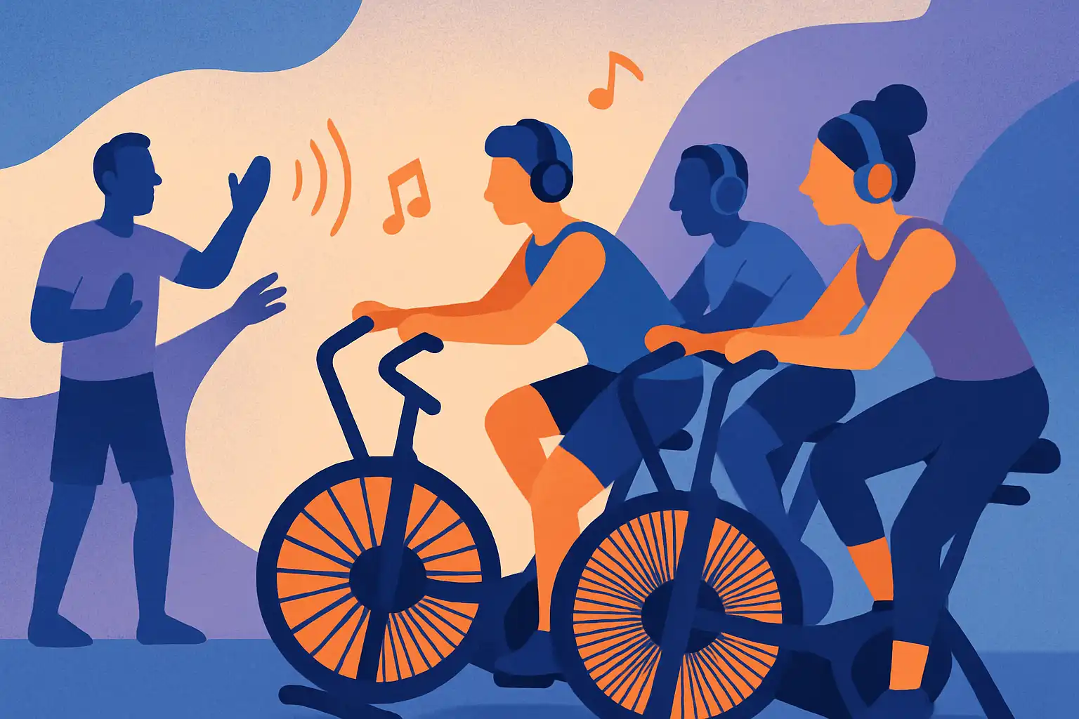 Zo organiseer je een airbike silent disco: groepslessen zonder geluidsoverlast