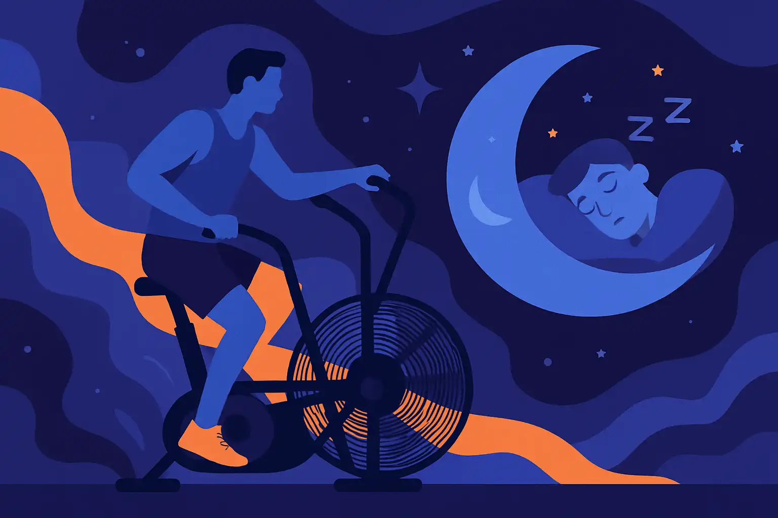 Zo plan je avondtrainingen op de airbike zonder je slaap te verpesten