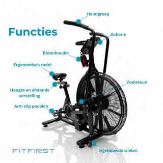 Wat vinden we goed aan de FitFirst AirBike X-55 - Airbike