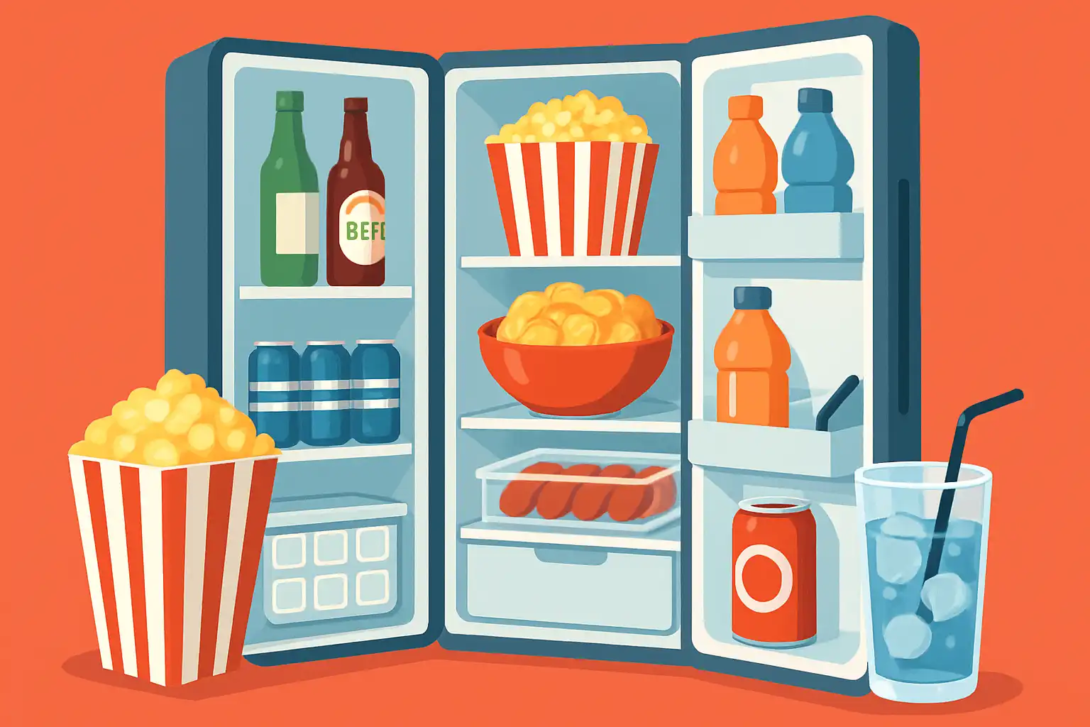 De ultieme filmavond: zo richt je je Amerikaanse koelkast in voor perfecte snacks en ijskoude drankjes