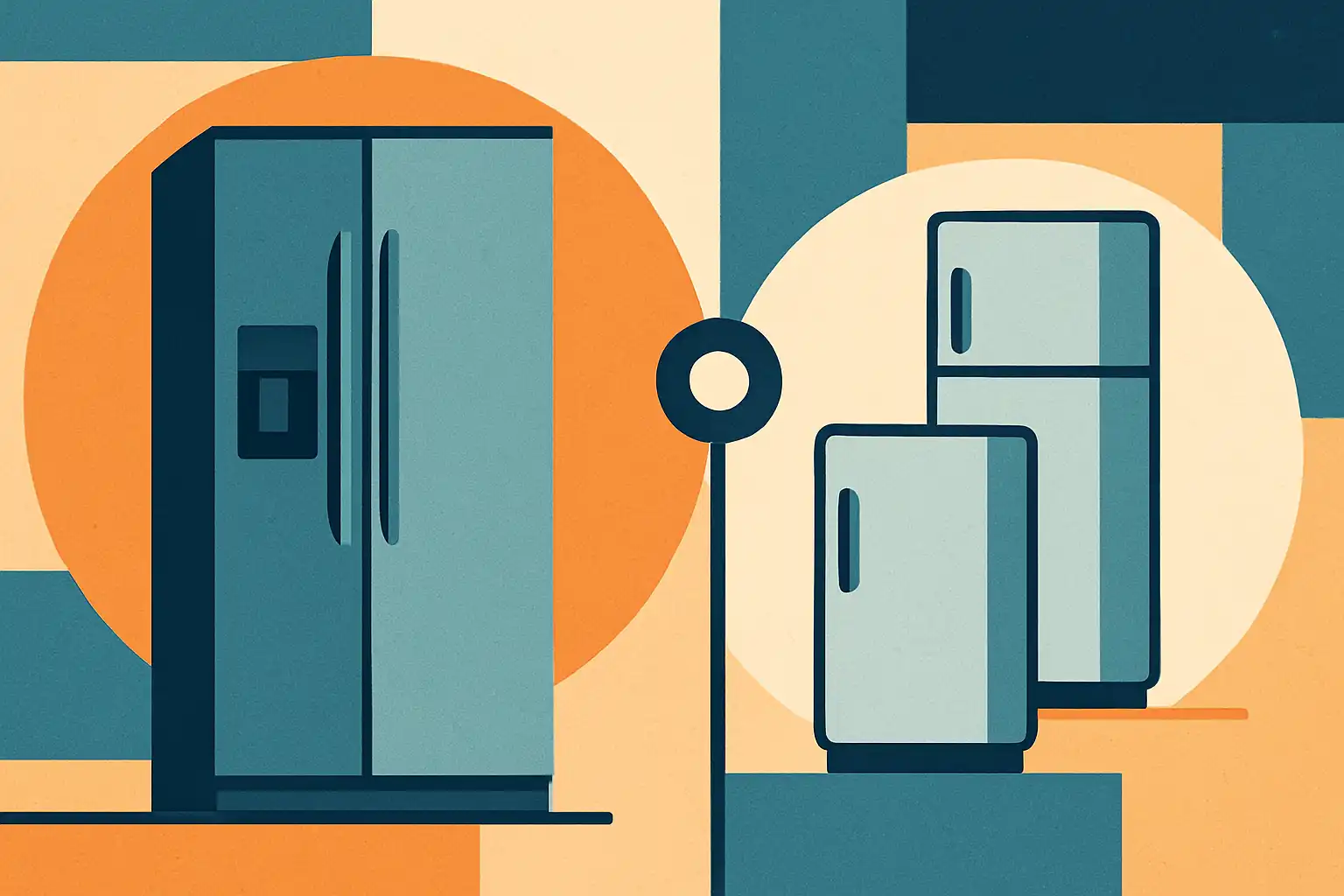 Een of twee: wanneer één Amerikaanse koelkast slimmer is dan twee kleinere