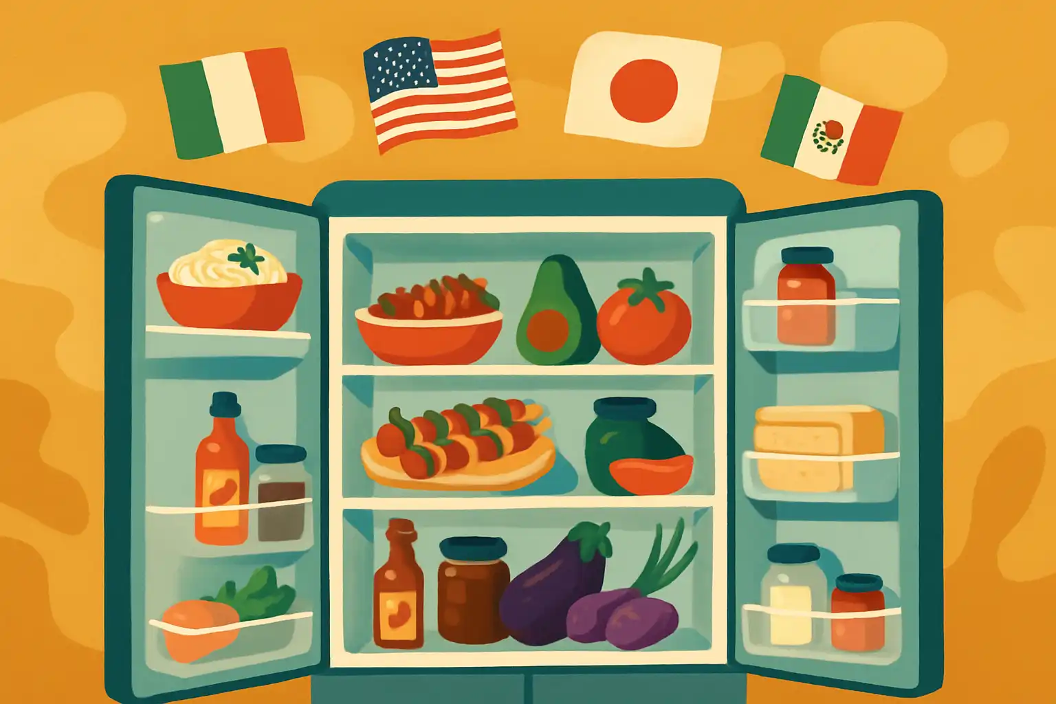 Eet internationaal: zo richt je je Amerikaanse koelkast in voor wereldkeukens