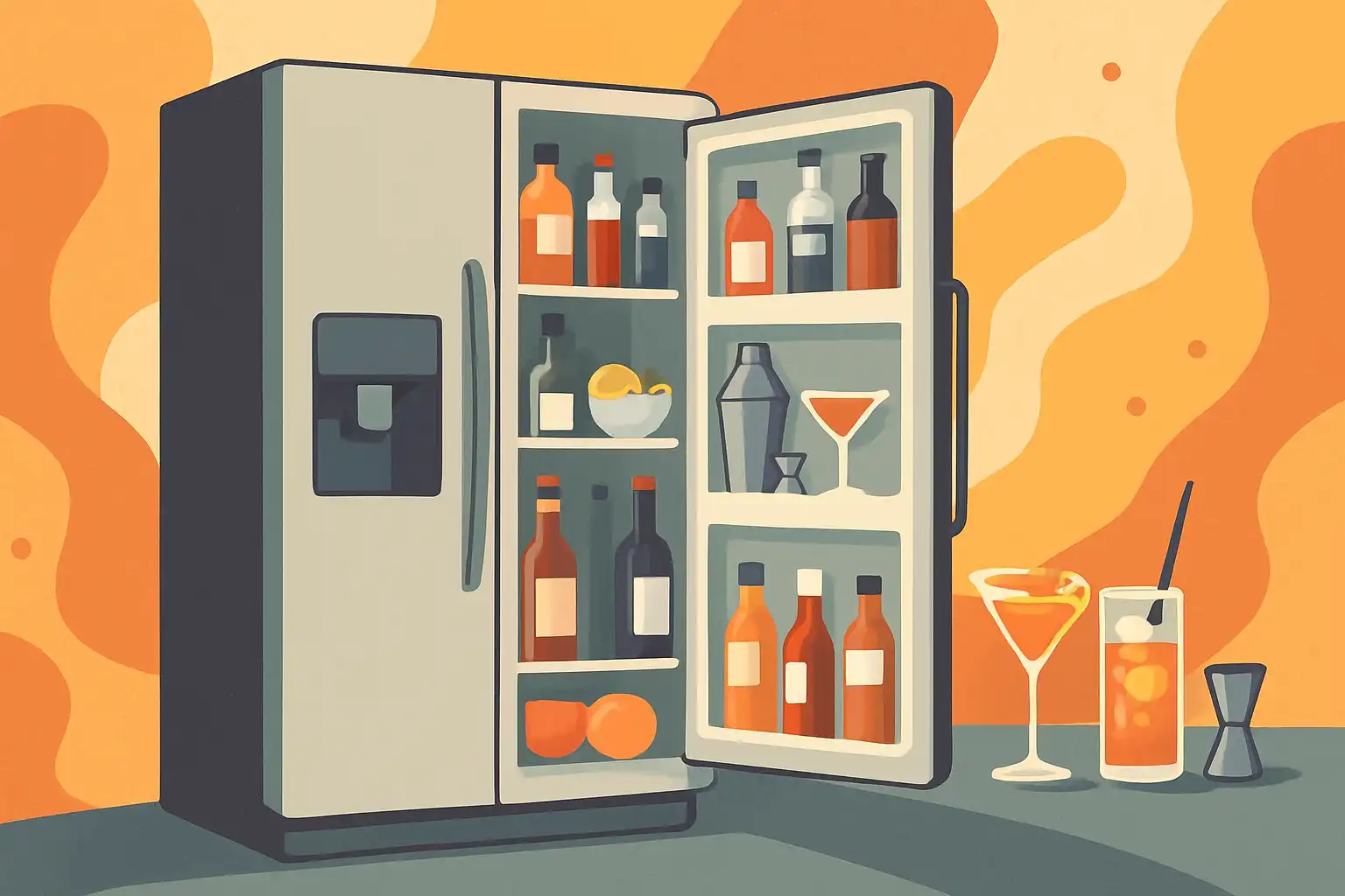Maak je amerikaanse koelkast tot een cocktailstation: 7 slimme hacks voor de perfecte thuisbar