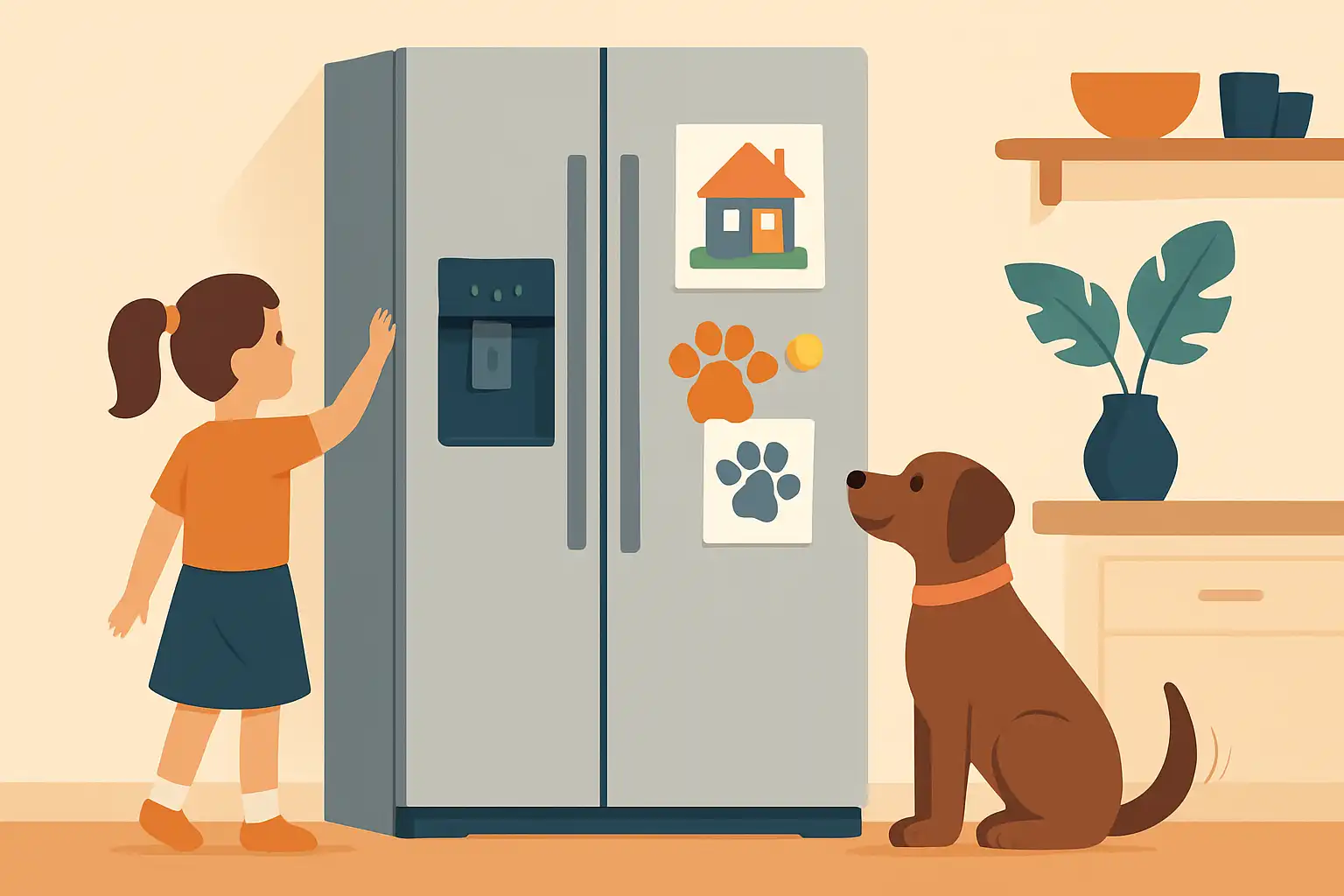 Zo maak je je Amerikaanse koelkast kind- en huisdiervriendelijk zonder concessies