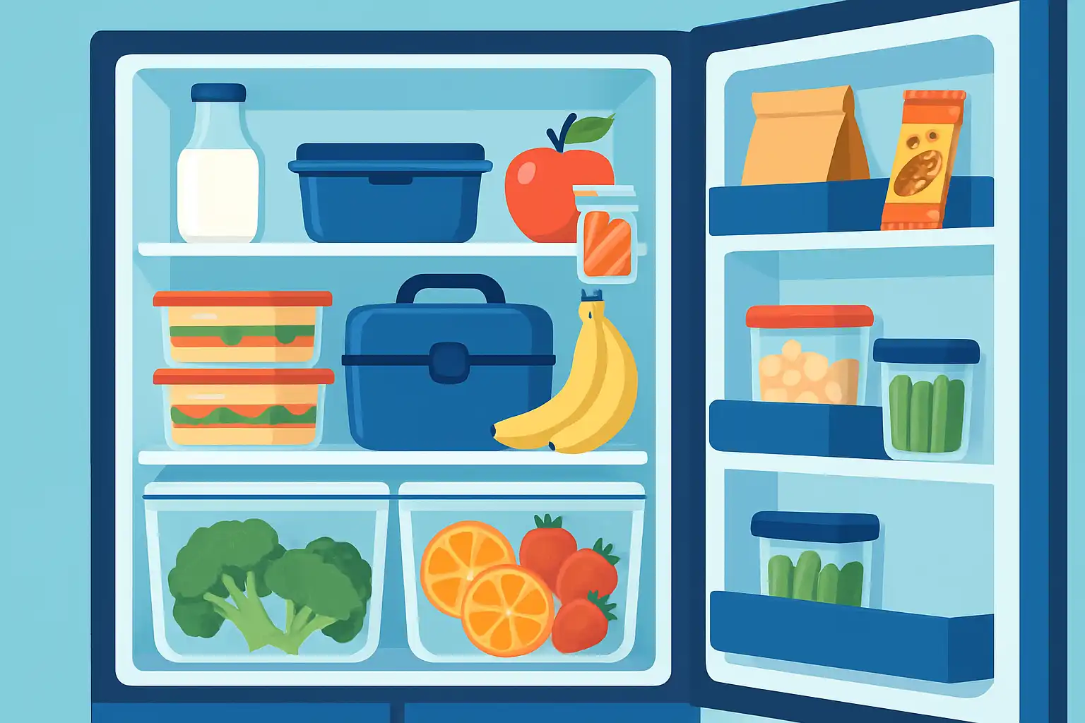 Zo maak je je Amerikaanse koelkast klaar voor het nieuwe schooljaar: slimme lunchprep- en snackstrategieën