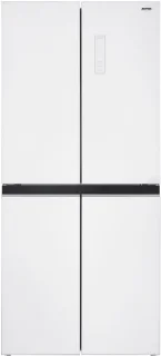 MPM-434-SBF-08 Amerikaanse Side-by-Side Koelkast met Display – Full No Frost – Amerikaanse Koelkast – Multi Door – 421 liter – Inverter Compressor – LED Display – Smart, Eco & Super Freeze – 39 dB – Wit