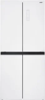 MPM-434-SBF-08 Amerikaanse Side-by-Side Koelkast met Display – Full No Frost – Amerikaanse Koelkast – Multi Door – 421 liter – Inverter Compressor – LED Display – Smart, Eco & Super Freeze – 39 dB – Wit
