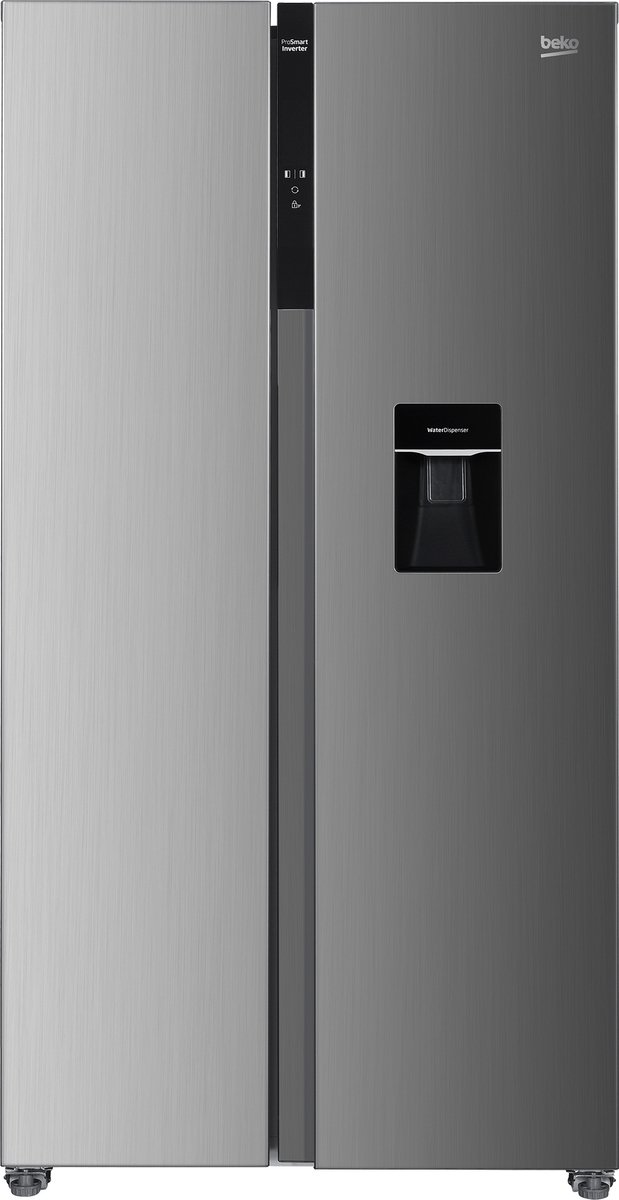 De Beko GNO5322WDXPN Amerikaanse deur koelkast roestvrijstaal 532L in één oogopslag