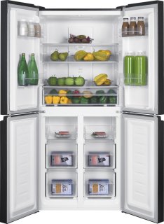 Bella BMD-448DDI Amerikaanse Koelkast 4 Deuren 362L Dark Inox