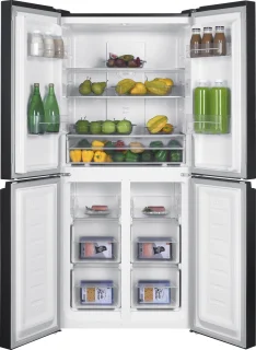 Bella BMD-448DDI Amerikaanse Koelkast 4 Deuren 362L Dark Inox