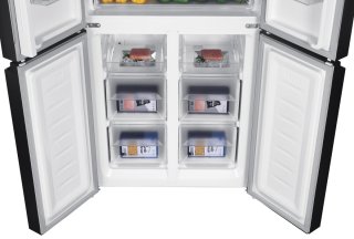 Bella BMD-448DDI Amerikaanse Koelkast 4 Deuren 362L Dark Inox