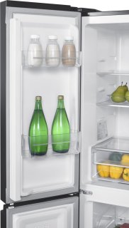 Bella BMD-448DDI Amerikaanse Koelkast 4 Deuren 362L Dark Inox