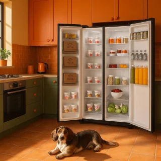 Bella BSBS-445.1BE Amerikaanse koelkast 442L Zwart