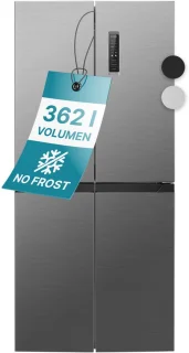 Bomann KG 7358 Amerikaanse koel-vriescombinatie – French door – inox