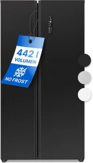 Bomann SBS 7344 Amerikaanse koelkast - Side-by-side - Dark Inox Look