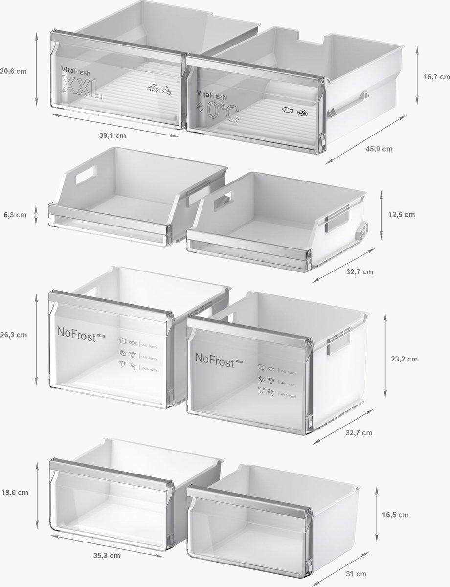 Bosch Serie 6 KFD96APEA Amerikaanse koelkast RVS