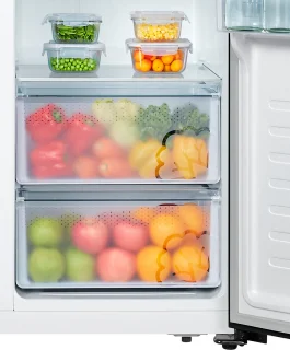 ETNA AKV678ZWA Amerikaanse koelkast zwart