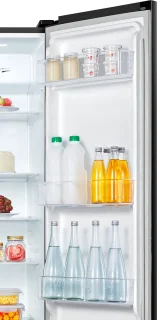 ETNA AKV678ZWA Amerikaanse koelkast zwart