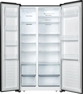 ETNA AKV678ZWA Amerikaanse koelkast zwart