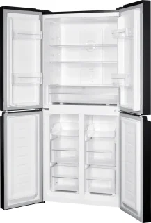 Exquisit CDJ444-040DB Amerikaanse koelkast zwart