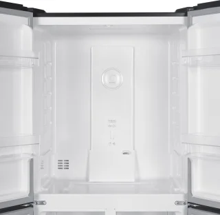 Exquisit CDJ444-040DB Amerikaanse koelkast zwart