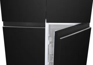 Exquisit CDJ444-040DB Amerikaanse koelkast zwart