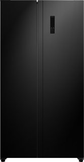 Exquisit CDJ445-040EB Amerikaanse koelkast zwart 442L