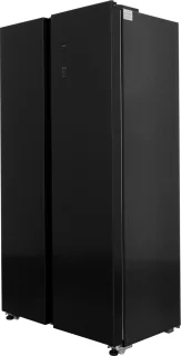 Exquisit CDJ445-040EB Amerikaanse koelkast zwart 442L